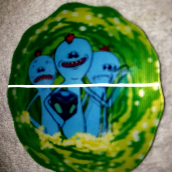 Rick & Morty 3D Dimensional Portal 4pc Coasters Mr Poopy Butthole Mr Meeseeks - Picture 4 of 8